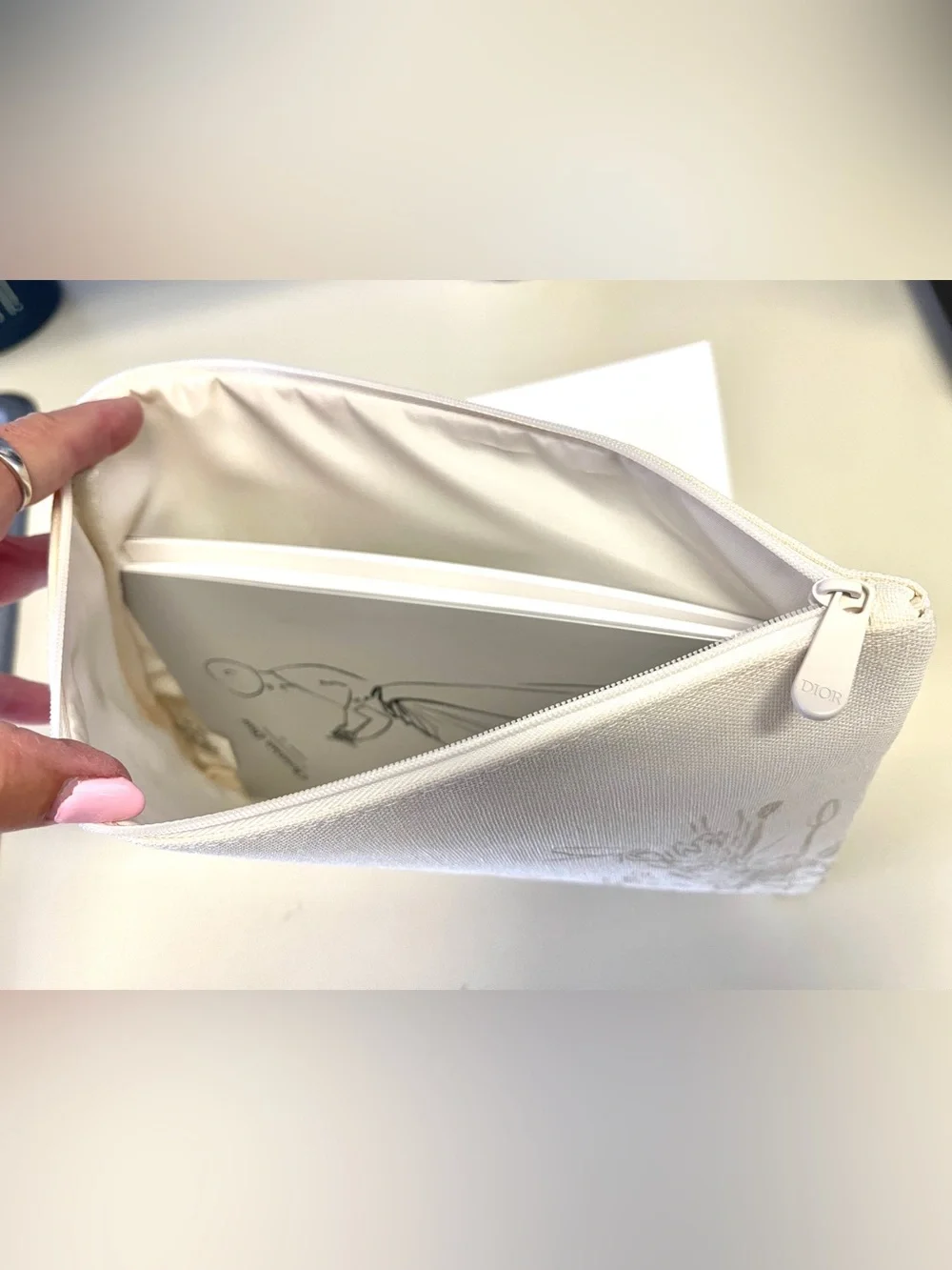 Dior 2Pc New Cosmetic Bag & Sketchbook-from Designer of Dreams Exhibition